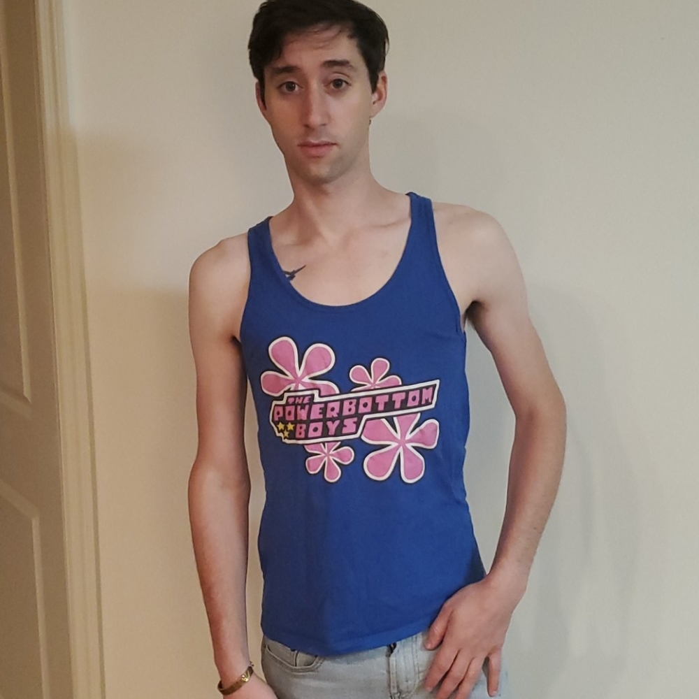 Blue tank top